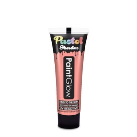 PaintGlow, Neon UV Face & Body Paint, Pastel Colours, Coral. 13ml