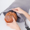 HSOFTIFY 2 Pcs 100% Linen Bread Bags for Homemade Bread