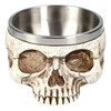 Pacific Giftware Skull Bowl with Stainless Steel Insert 350 ml