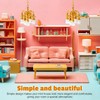 Zerodeko Mini Chandelier 2-Pack Dollhouse Ceiling Lights Hanging Lamp Accessories