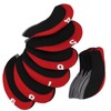 10Pcs/set Leather Golf Club Iron Head Covers Golf Putter Club
