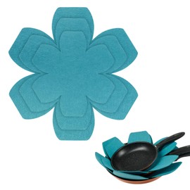 Pan Protectors, 6 Pack Felt Saucepan Protectors for Stacking, Pan Separators Protectors Protect Against Scratches, Heat Resistant 15/20/55cm