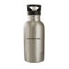 Coffee Before Talkie - 20oz Stainless Steel Water Bottle, Silver