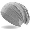 Hatstar Women’s Beanie Hat with Elegant Appliqué Rhinestone Studs, Girls’