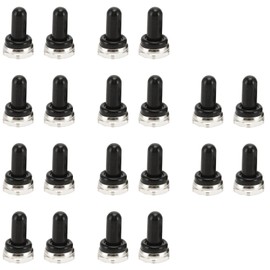20 Pieces Waterproof Rocker Switch Caps, 12mm Rocker Toggle Switch, Waterproof Rubber Cap, Toggle Switch Covers, Waterproof Rubber Cover, Electrical Appliances, Rubber Cap, Boot Cover (B)