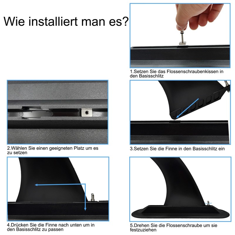 Anfyko 10 Inch Universal Single Fin - Centre Fin for
