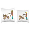 Backyard Chicken Keeping, Feeding and Farming Throw Pillow