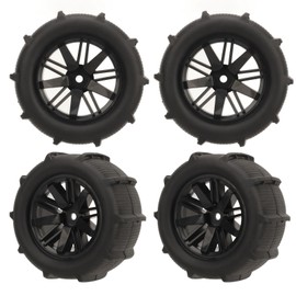 VGEBY 4pcs RC Tyre Wheel, Strong Grip Pattern RC Car Parts Tyre and Wheel Sets for WLTOYS 144001 1/14 1/16 1/18 RC Car Wheels and Tyres