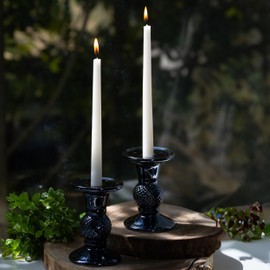 Estrella Blanca Taper Candle White 10 inch - 12 Pack, Elegant and Long-Lasting