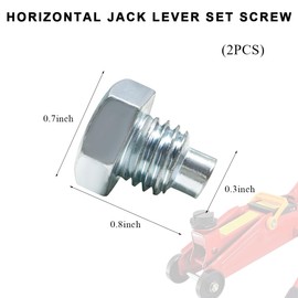 ZNDAW 2PCS Car Floor Jack Handle Bolts, 3 Ton 4 Ton Horizontal Floor Jack Pressure Rod Fixed Screws for Hydraulic Top Handle, Car Floor Jack Tiny Spare Parts Screw Replacement