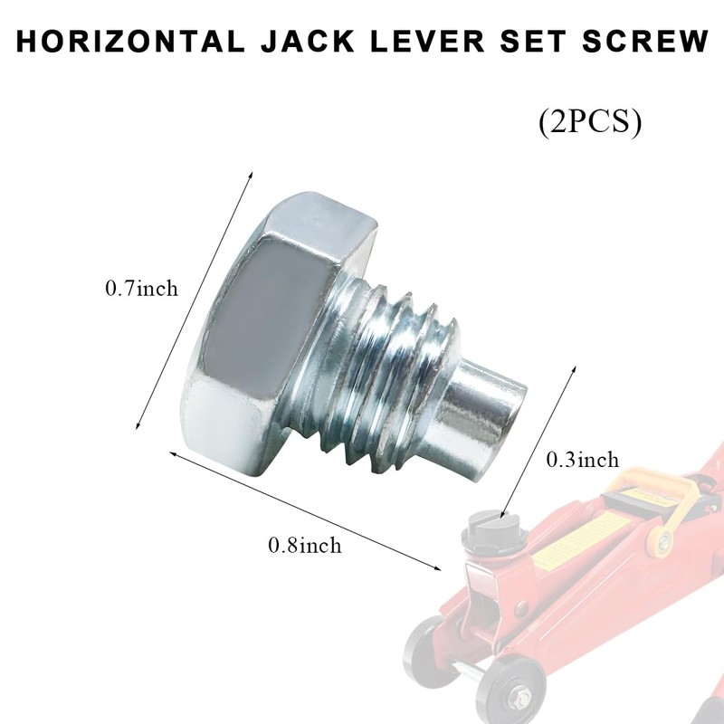 ZNDAW 2PCS Car Floor Jack Handle Bolts, 3 Ton 4