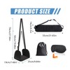 Satiskid Adjustable Foot Hammock for Flight with Removable Support Plate