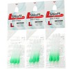 L-Style L-Shaft Lock Straight Twotone White Clear Green Display Length