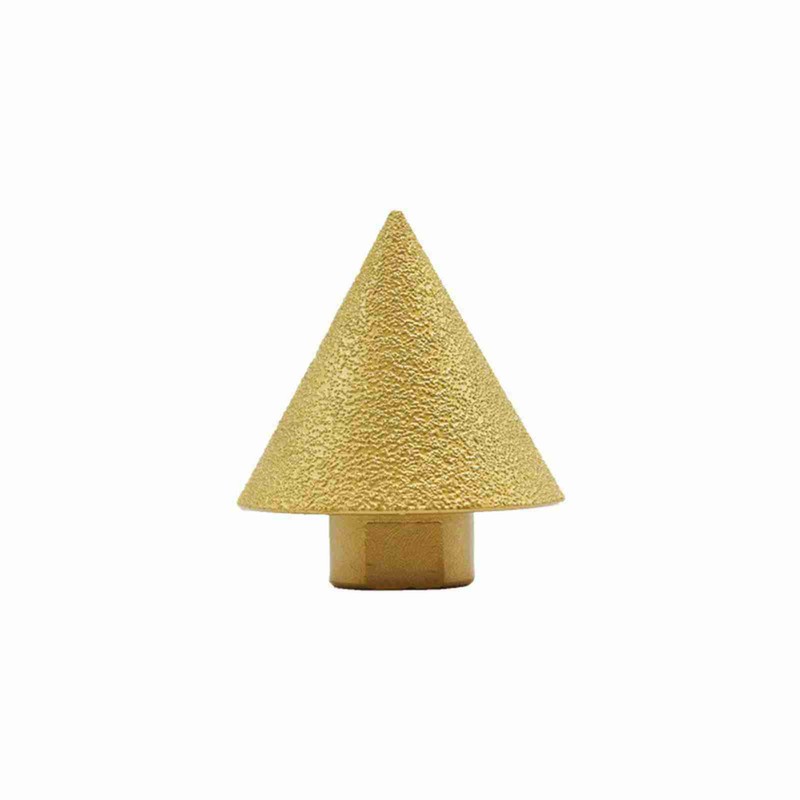 Diamond Grit Chamfer Brazed Chamfering Tool Round-bevel Milling Bit Tile