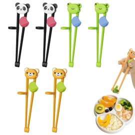 Kinder Training Essstäbchen, 6 Paare Anfänger Training Chopsticks, Kinder Stäbchen zum Essen, Kids chopsticks, Stäbchen Kinder Kinderstäbchen für Erwachsene Anfänger Kinder Senioren