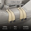 vidonio 2 Pack Double Car Seat Hooks for Headrest, Rotatable