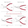 TOOLEAGUE 4 Pcs Mini Snap Ring Pliers Set, Circlip Pliers,
