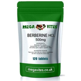 Berberine HCL Tablets 500mg x 120 - MEGAVITES