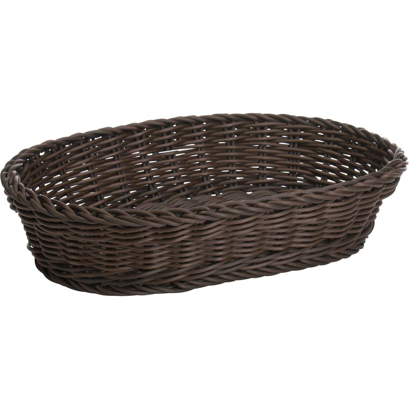 Saleen Wide Basket Oval, polypropylene Brown, 32 x 23 x