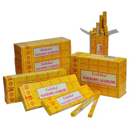 GOLOKA - Indian Incense Sticks: Goloka - Nag Champa (Contents: 16 g)