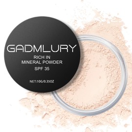 Mineral Setting Powder, SPF 35, Sunscreen Translucent Face Loose Blurring FinishingPowder, Sheer Coverage, Weightless and Oil Control. Extend Base Makeup (#01 Veil Translucent Setting Makeup)
