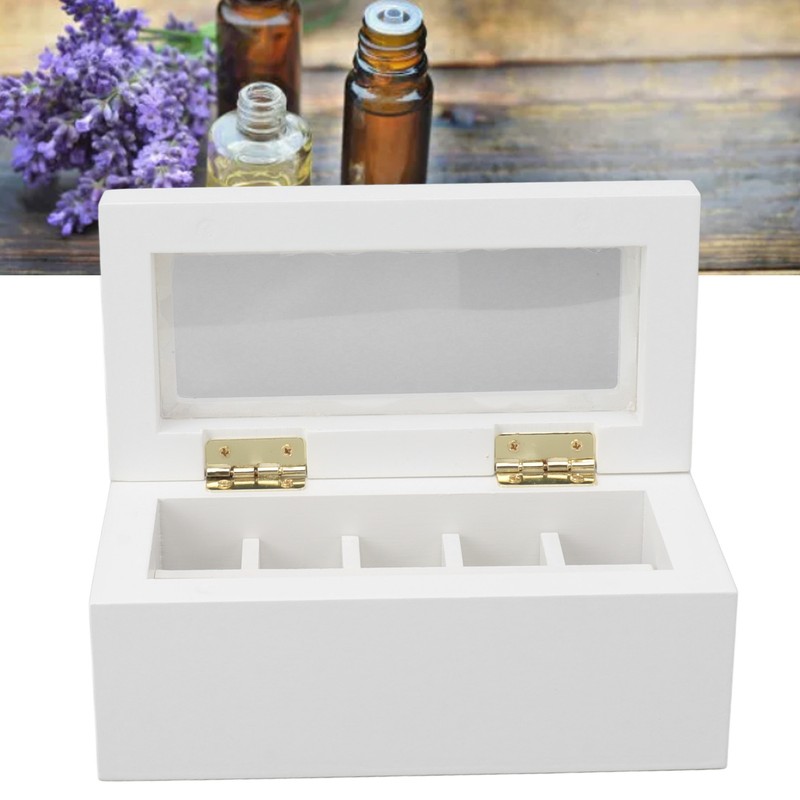 10 Slots Essential Oil Storage Box Case Bamboo Wood Essential