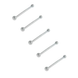 Set 5 Solid 925 sterling silver/tiny silver ball nose studs With ball post