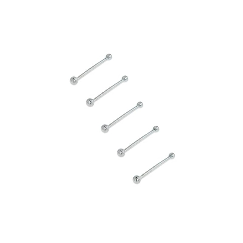 Set 5 Solid 925 sterling silver/tiny silver ball nose studs