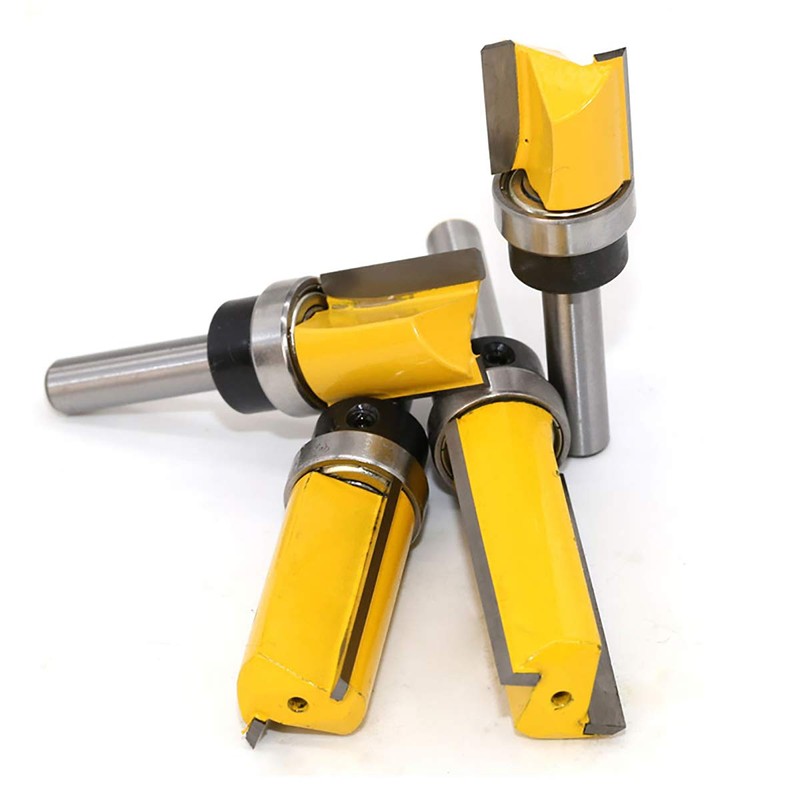 8mm Shank Flush Trim Pattern Template Router Bit Set, Top