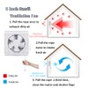 SAILFLO 6 Inch Small Window Shutter Exhaust Fan, 7.7 x