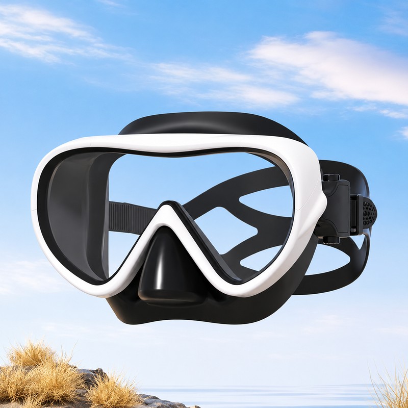 Kids Full-Vision Swim Mask for Pool Practice – Anti-Fog Polycarbonate