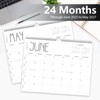 GuassLee Wall Calendar 2025-2026, 24-Month Wall Calendar Runs from June