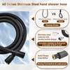 BRIGHT SHOWERS High Pressure Dual Shower Head Combo with Rainfall