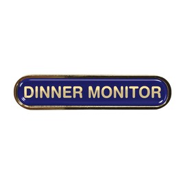 Capricornone Dinner Monitor Blue Gel Domed School Bar Badge