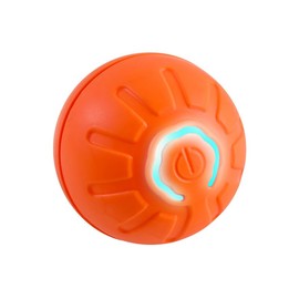 Jumstigate Self-Rolling Dog Ball,Automatic Bouncing Ball for Dogs, Puppy Essentials, Vibrating Dog Ball, Dog Birthday, Interactive Dog Toys （Orange）