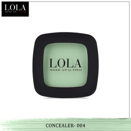 Lola Make Up by Perse Lola Make Up by Perse Cream Concealer Green Corrector Skin Full Coverage Natural Finish Face Corrector for Women, Vegan and Cruelty-Free Makeup Cosmetic Enriched with vitamins A, C, and E, (004)