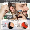 Men's Beard Shaping Tool With Inbuilt Comb Transparent Template Styling