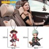 RNNHDYT Anime Luffy Auto Lufterfrischer 2 Stck Auto Duft Anh?nger Rckspiegel Auto Lufterfrischer Auto Rckspiegel H?ngend Rucksack Anh?nger Auto Innendekoration