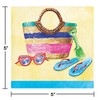 Creative Converting Beach Day Getränke-Servietten, 12,7 cm, mehrfarbig
