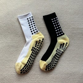 Professional Pilates Socks with Thick Towel Bottom, Sweat Absorption, Deodorizing, Anti-Slip Grip - Free Size Orange Red 20ea