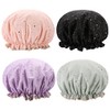 Tbestmax Gorro Ducha Mujeres Niñas Pelo Largo Grueso Baño Impermeable
