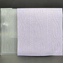 Plastic Embossing Folder 6x6 Inch Crocodile Skin Pattern Plastic Textured Impressions for Card Making Scrapbooking