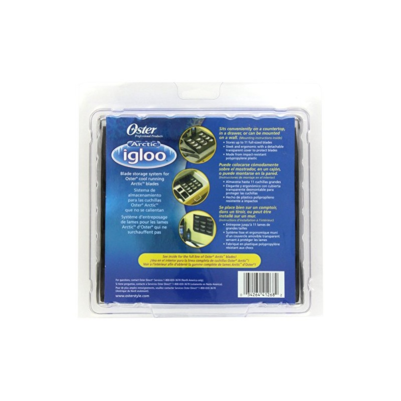 Oster Professional 760040 Artic Igloo Clipper Blade Storage System, 1
