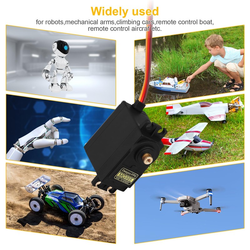 2Pcs MG995 55G Micro Servo Motor Metal Geared Motor Kit