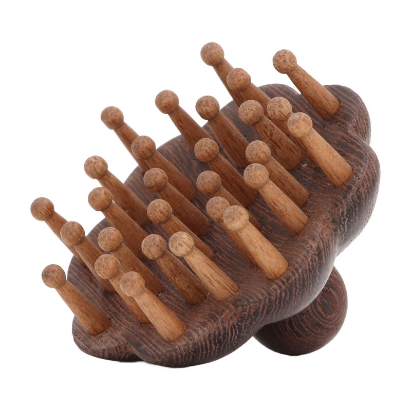 Wood Massage Comb Sandalwood Scraping Scalp Massage Comb Massager Tool