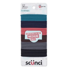 Scunci Effortless Beauty Large No-damage Multi-color Elastics