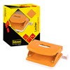 Idena 11542 Metal Hole Punch with Format Display, Orange, for