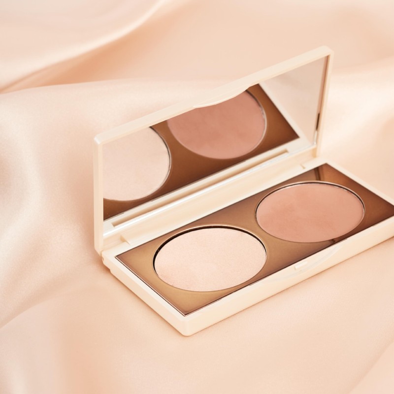 MASQMAI Duo Eye Shadow Two Tone Light and Tan