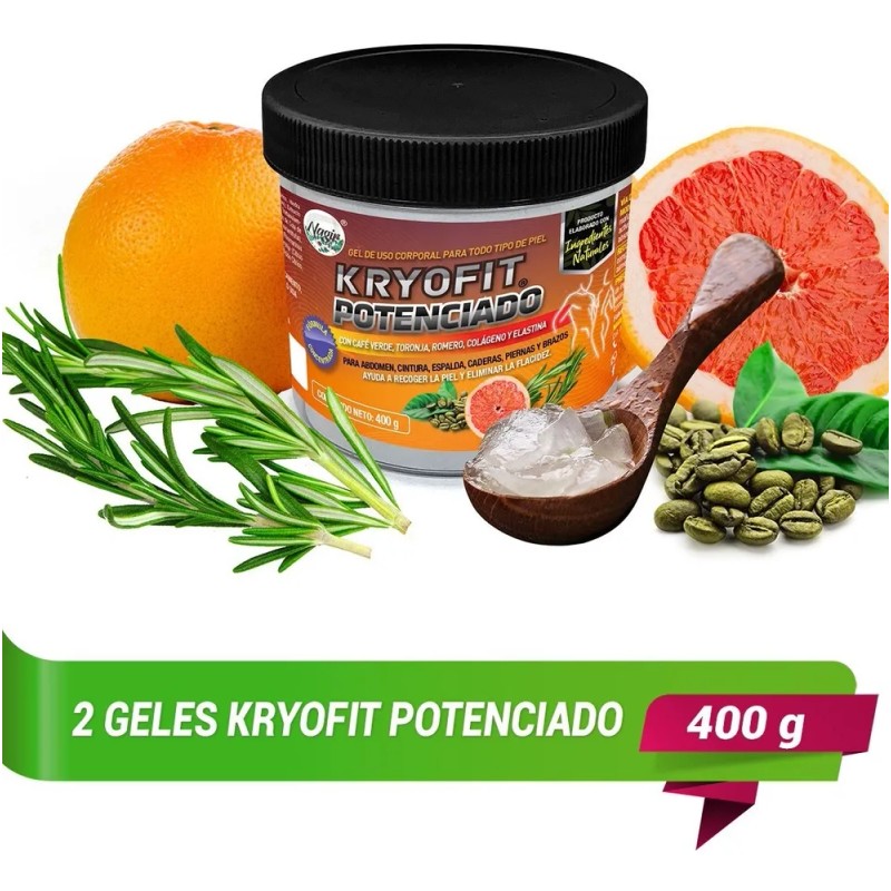 Kryofit Potenciado Gel Reductor De Abdomen Reafirmante Nagir Mentolada