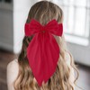 2PCS Silky Satin Big Hair Bows Barrettes, Hair Ribbons Oversized